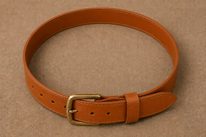 Genuine Leather Alloy Solid Mens <b>Belts</b> <b>Tan</b> Brown Pin Buckle Formal Casual <b>Waist</b> Strap - Product Image 6
