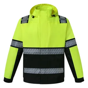 Chaqueta Cortavientos con Capucha y Cierre de Seguridad Personalizable Unisex, Ligera, Impermeable, Duradera, de Poliéster/Algodón, para Uso en Exteriores en Invierno - Product Image 3