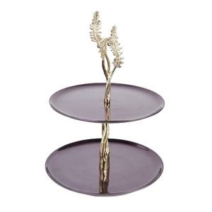 Base para Pastel de Madera con Acabado en Nogal, Base para Pastel de Metal Pulido Brillante, Decoración de Mesa para Cena, Base para Pastel de Cumpleaños, Base para Pastel al por Mayor - Product Image 3