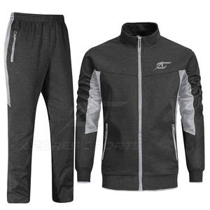 Conjunto Deportivo Informal de Invierno para Hombre, Traje Deportivo Sólido para Exteriores, para Correr, Gimnasio, Entrenamiento, Transpirable, Ligero, de Manga Larga, Parte Superior e Inferior, 100% - Product Image 2