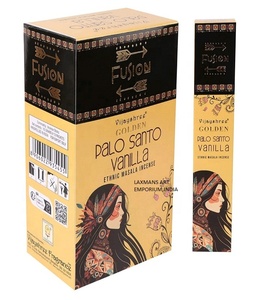 Incienso en Varillas Hechas a Mano Golden Vijayshree Masala con Palo Santo y Jazmín, Paquete de 15 g, Venta al por Mayor, Incienso de Salvia Blanca y Copal - Product Image 5