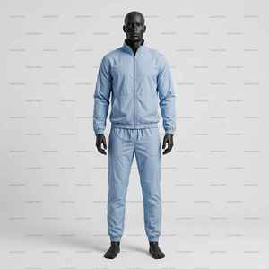 High Quality Custom Unisex <b>Reflective</b> Zip up Nylon Polyester Windbreaker Track <b>Jacket</b> and Pants Set Tracksuit with Hood <b>Men</b> - Product Image 1