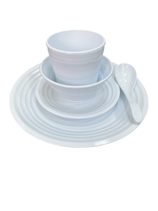 Ensemble de vaisselle MIT Eco-Friendly PGT 5 pièces : Options vibrantes — Blanc Sommet de Neige - Product Image 2