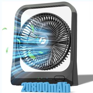 20800mAh 8-Inch Rechargeable Personal <b>USB</b> Portable <b>Fan</b> Battery Powered <b>Desk</b> <b>Fans</b>-Wearable Design - Product Image 5