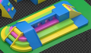 Parque Infantil de Plástico Colorido para Interiores con Piscina de Pelotas, Tobogán y Estructura de Escalada para Niños - Product Image 4
