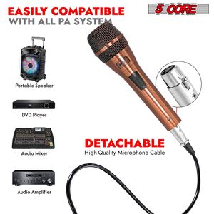 Microfono XLR Dinamico Portatile per Karaoke e Uso in Studio - 5Core - Product Image 4