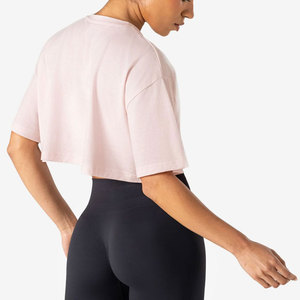 Camiseta Deportiva para Mujer, Corte Ajustado, Absorbente de Humedad, Lisa, con Logotipo Personalizado, Material Ligero, Talla Grande - Product Image 2
