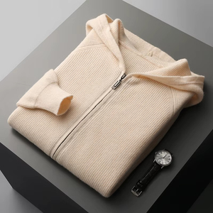 Pull en laine mérinos 100% pour homme, manches longues, col rond, doux, épais, tricot d'hiver respirant, dentelle, ODM, vente en gros - Product Image 6