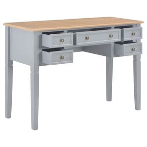 Escritorio de madera gris 43,1 "x 17,7" x 30,5 "para uso en computadora - Product Image 2