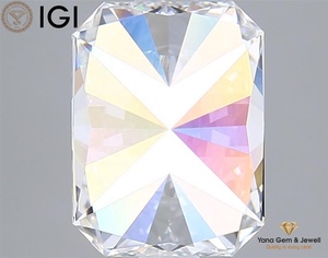 Diamant CVD de laboratoire de 2,00 carats, taille radiant, couleur D, clarté VVS2, avec certificat IGI, collection tendance pour femmes - Product Image 4