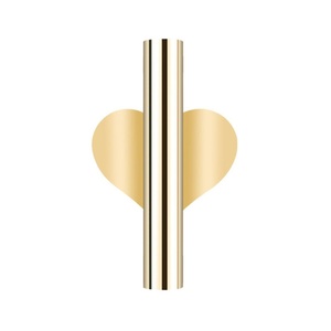 Luxury Heart Shape Metal Flower Vase Gold Finish Romantic Wedding <b>Table</b> Centerpiece Elegant Floral Holder for Premium Event Deco - Product Image 1