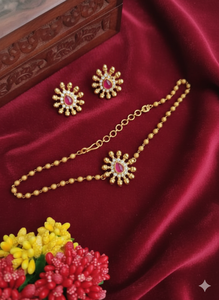 Juego de Joyería Artificial de Diseño Antiguo de Lujo, Juego de Collar con Gemas de Esmeralda Verde, Joyería de Moda para Mujer de Alta Calidad al por Mayor - Product Image 5