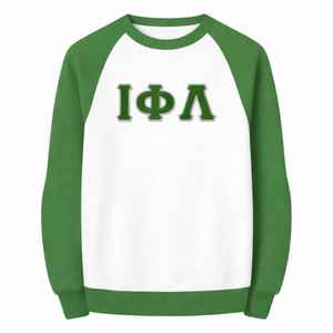 เสื้อสเวตเชิ้ตแขนยาวสีขาว Iota Phi Lambda Sorority ลายตัวอักษรกรีก เสื้อผ้าลำลองสำหรับผู้หญิง เสื้อคอกลม - Product Image 5