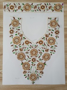 Fournisseur de patchs brodés en gros pour col de vêtement |   Applique de col ethnique pour Kurtis et Sarees - Product Image 2