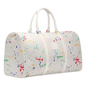 Custom Logo Colorful Splatter Print Polyester <b>Duffel</b> <b>Bag</b> Large Capacity Zipper Closure Eco-Friendly Travel Weekender <b>Bag</b> - Product Image 2
