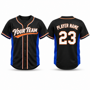Uniformes de Béisbol Personalizados al por Mayor, Uniformes de Equipo con Botones, Secado Rápido, Antibacterianos, Poliéster Sublimado, Bordado para Jugadores - Product Image 1