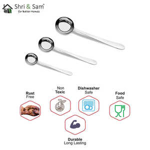 Cucharón de acero inoxidable de jazmín, utensilio Premium para servir y servir - Product Image 1