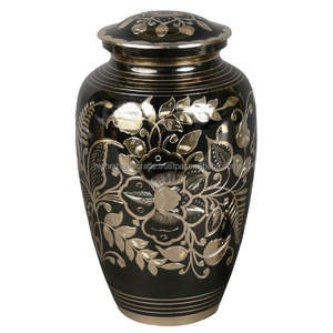 COLUMBARIUM METAL CREMATON URN Urna de latón de estilo americano para funerales de HIGHER HANDICKTS - Product Image 5