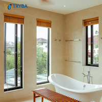 Ventanas Abatibles Horizontales FRPU de Alta Eficiencia Energética con Vidrio Templado para Edificios Residenciales Modernos