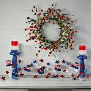 Vela Aromática Patriótica Americana Roja, Blanca y Azul para el 4 de Julio, Regalo Festivo del Día de la Independencia, Hecha a Mano con Cera de Soya en Vietnam - Product Image 6
