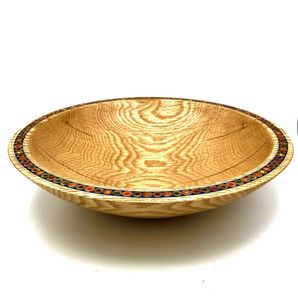 Bol en bois artisanal, décoratif, peint à la main, écologique, pour servir, bol à fruits, plat en bois fait main, décoration d'intérieur - Product Image 3