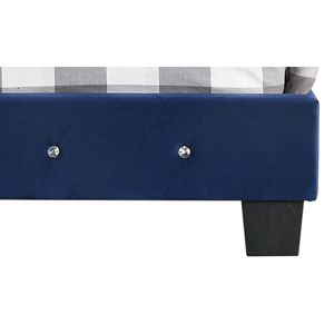 Elegante letto singolo imbottito blu navy - Categoria prodotto - Product Image 4
