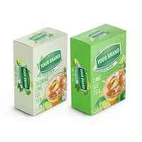 Poudre d'extrait de thé vert soluble instantanée saveur citron et fraise, en sachet individuel, pour préparation de thé – Fournisseur direct usine