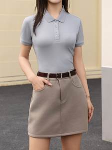 Polo en coton 100 % pour femme, qualité supérieure, prix de gros, logo tricoté personnalisé et coupe courte, exportation du Bangladesh - Product Image 2