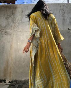 Caftán de playa para mujer, tejido de rayón para teñir - Product Image 2