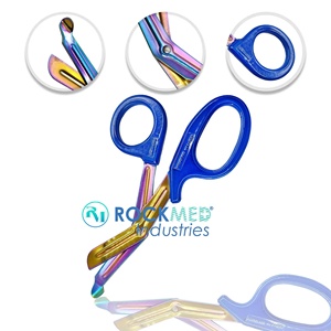 Ciseaux médicaux en acier et résine pour soins infirmiers Ciseaux traumatiques EMT Ambulanciers paramédicaux Infirmière Officier Bandage Ciseaux - Product Image 3