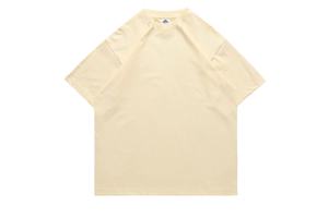 เสื้อยืดผู้ชายสีขาว ผ้าฝ้าย แขนสั้น คอกลม ทรงปกติ สวมใส่สบาย สีพื้น ผ้าเจอร์ซีย์ถัก ดีไซน์เรียบง่าย - Product Image 2