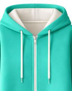 Sudadera con capucha larga verde menta para mujer, abrigo de invierno con forro polar y bolsillos tipo canguro, ropa casual cálida, fabricación OEM personalizada - Product Image 3