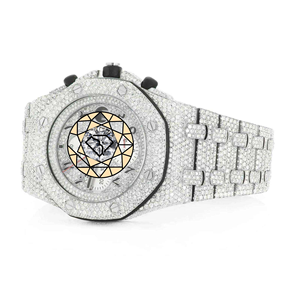 Luxury Moissanite Diamond Watch Iced Out Chronograph Watch Custom Diamond Watch Stainless Steel Quartz Wrist Watch VVS1 - Product Image 3