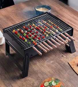 Barbecue au charbon de bois portable avec support pour grillades et barbecues en plein air - Product Image 1