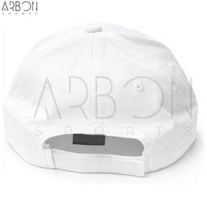 Casquette de baseball unie blanche à 6 panneaux, broderie personnalisée du logo, en sergé de coton premium, ajustable, pour le sport et l'extérieur - Product Image 3