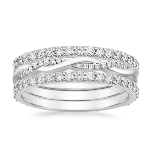 Anillo de Eternidad Brillante de Plata de Ley 925 Chapado en Oro con Moissanita para Mujer, Joyería Fina para Boda y Colección de Regalos - Product Image 3