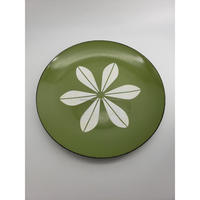 Assiette de chargeur en métal imprimé d'échecs vaisselle en émail élevé assiettes fruits biscuits collations affichage conception personnalisée grande assiette 13"