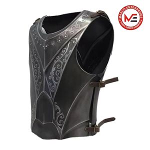 Armadura Medieval de Fantasía para Cosplay, Disfraz de Caballero Paladín, Pechera de Acero Hecha a Mano, Un Solo Lado, Gris Antiguo, Día del Padre - Product Image 2