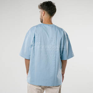 Haute qualité 100% coton pierre lavé à l'acide T-Shirt surdimensionné hommes personnalisé blanc pierre Vintage T-shirt T-shirt poids lourd - Product Image 1