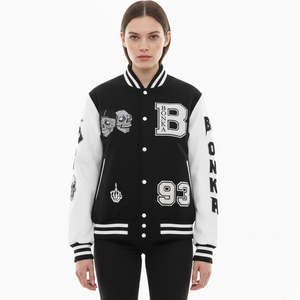 Chaqueta Varsity Unisex de Alta Calidad 2026 para Hombre, Forro Interior Suave y Bordado Elegante para un Estilo Urbano a la Moda - Product Image 2