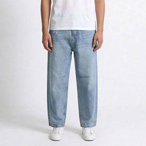Pantalon en jean décontracté pour homme, coupe droite, sur mesure, 100% coton, écologique, respirant, léger - Product Image 1