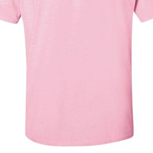 Camiseta Rosa de Manga Corta para Mujer con Parche de Letras de Chenilla a Cuadros Verdes, Cuello Redondo de Algodón, Informal, Suave, para Uso Diario, Moda de Verano - Product Image 3