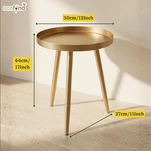 Table basse moderne en métal doré avec plateau en marbre, design minimaliste, meubles de salon, table d'appoint décorative M.F. INTERNATIONAL - Product Image 5