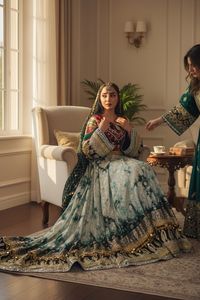 2026 Afghani <b>Dress</b> Women Traditional Kuchi Embroidered Wedding <b>Dress</b> Bohemian Loose Fit Full Sleeve Casual <b>Dresses</b> Available - Product Image 4