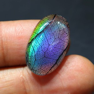 Monarch Opal Doublet Gemstone Rainbow <b>Fire</b> Opal Handmade <b>Stone</b> Jewelry <b>Fire</b> Opal Doublet Monarch Style Ring for Jewelry Making - Product Image 2