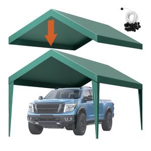 Lona de Repuesto para Carport de 10 x 20 pies, Resistente a los Rayos UV, Impermeable, para Garaje Portátil, Carpa, Cubierta para Auto - Product Image 1