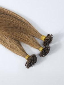 Extensiones de Cabello Humano con Punta Plana, Remy, Doble Trama, Aptas para Permanente, Todos los Colores, Rubio Claro, Fijación por Fusión - Product Image 3