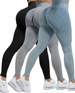 Leggings de yoga sans couture couleur bordeaux à séchage rapide pour femmes, 100% coton, taille haute, logo personnalisé, leggings pour femmes en vente - Product Image 4