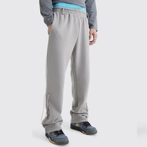 Pantalon de jogging homme tendance, style streetwear, avec logo imprimé sur la jambe gauche, à votre choix. - Product Image 1