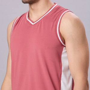 Camisetas de Tirantes Personalizadas para Gimnasio, Ropa de Verano Transpirable, Ecológica, Ligera, Ajustada, Elástica, de Poliéster/Algodón para Hombre - Product Image 4